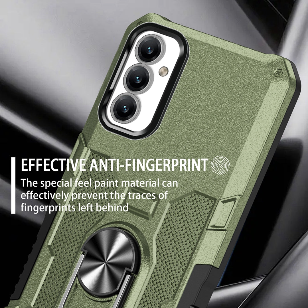 For Samsung Galaxy A14 5G Ring Holder Kickstand Phone Case PC + TPU Protective Cover
