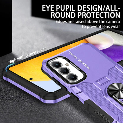 For Samsung Galaxy A14 5G Ring Holder Kickstand Phone Case PC + TPU Protective Cover