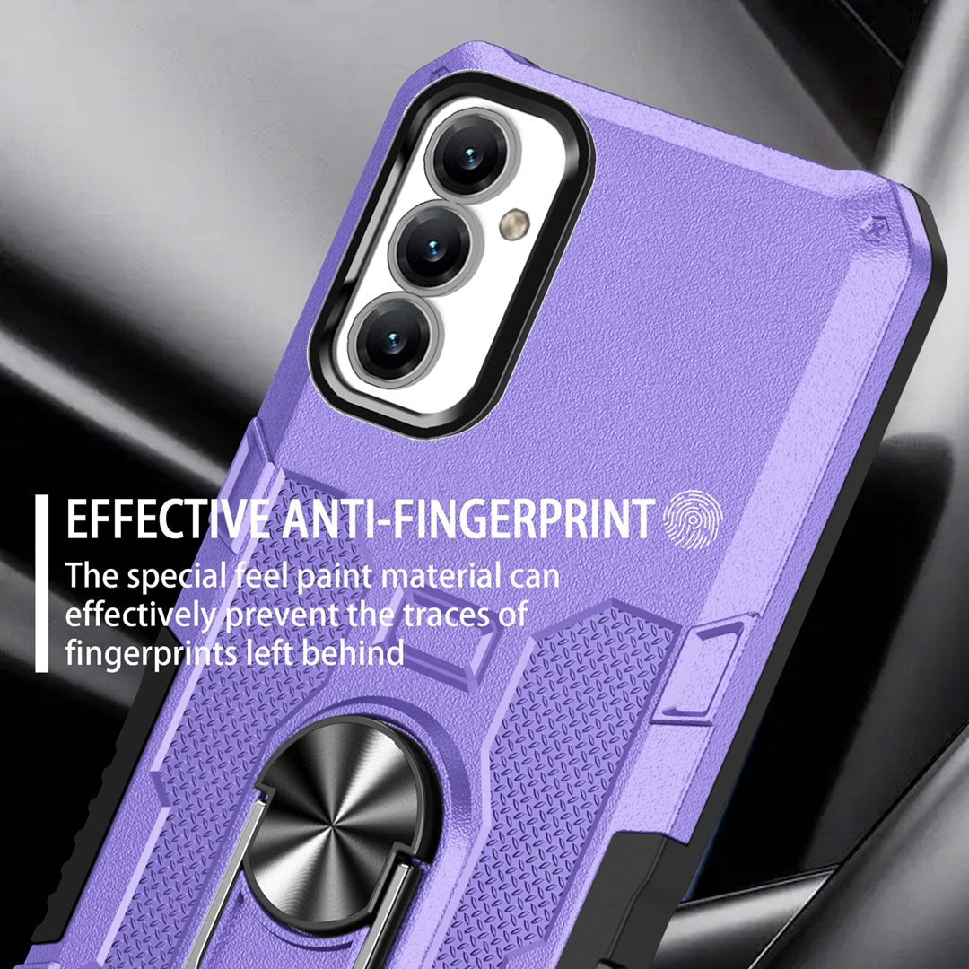 For Samsung Galaxy A14 5G Ring Holder Kickstand Phone Case PC + TPU Protective Cover