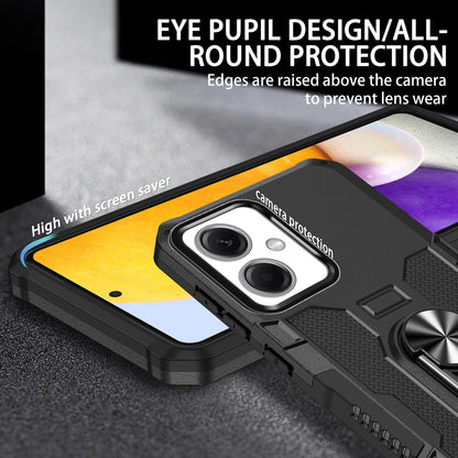 For Xiaomi Redmi Note 12 5G (China) / (India) / (Global) / Poco X5 5G Phone Case PC + TPU Ring Holder Kickstand Cover