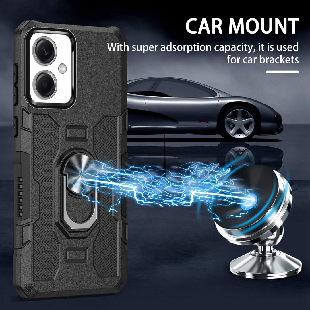 For Xiaomi Redmi Note 12 5G (China) / (India) / (Global) / Poco X5 5G Phone Case PC + TPU Ring Holder Kickstand Cover