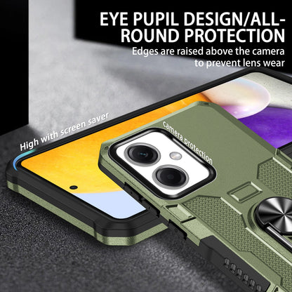 For Xiaomi Redmi Note 12 5G (China) / (India) / (Global) / Poco X5 5G Phone Case PC + TPU Ring Holder Kickstand Cover