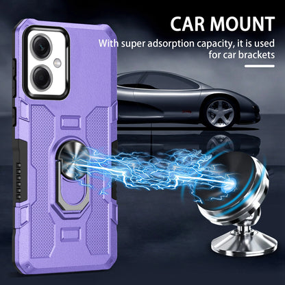 For Xiaomi Redmi Note 12 5G (China) / (India) / (Global) / Poco X5 5G Phone Case PC + TPU Ring Holder Kickstand Cover