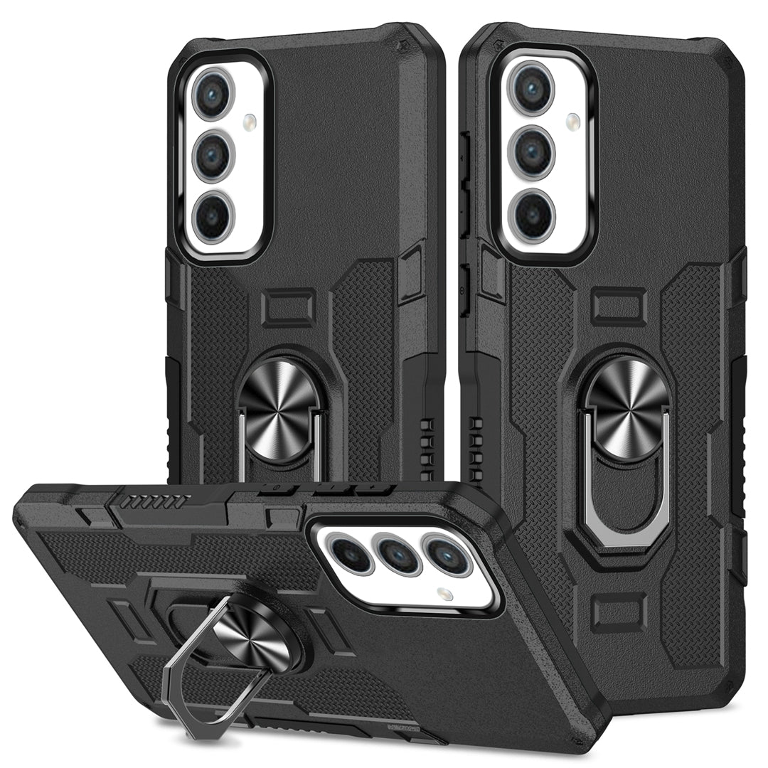 For Samsung Galaxy A54 5G PC + TPU Rugged Cover Ring Holder Kickstand Phone Case