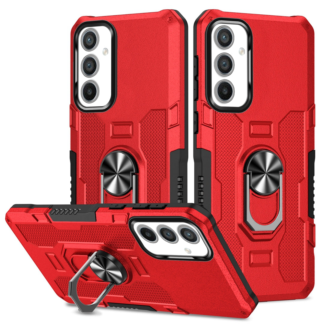 For Samsung Galaxy A54 5G PC + TPU Rugged Cover Ring Holder Kickstand Phone Case