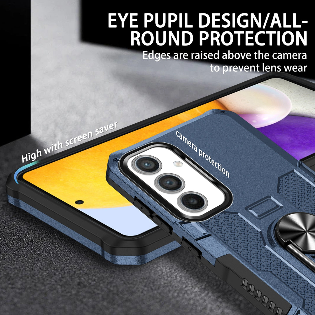 For Samsung Galaxy A54 5G PC + TPU Rugged Cover Ring Holder Kickstand Phone Case