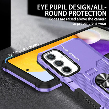 For Samsung Galaxy A54 5G PC + TPU Rugged Cover Ring Holder Kickstand Phone Case