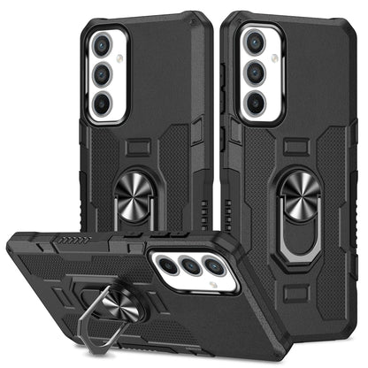 For Samsung Galaxy A34 5G PC + TPU Phone Case Rotation Ring Holder Kickstand Cover