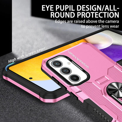 For Samsung Galaxy A34 5G PC + TPU Phone Case Rotation Ring Holder Kickstand Cover