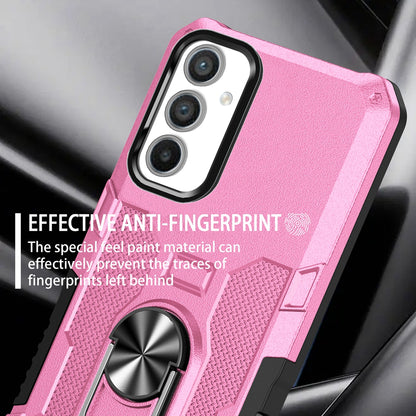 For Samsung Galaxy A34 5G PC + TPU Phone Case Rotation Ring Holder Kickstand Cover