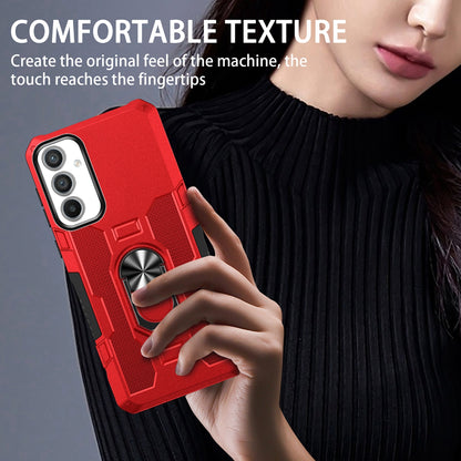 For Samsung Galaxy A34 5G PC + TPU Phone Case Rotation Ring Holder Kickstand Cover