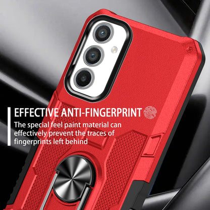 For Samsung Galaxy A34 5G PC + TPU Phone Case Rotation Ring Holder Kickstand Cover