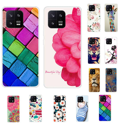 For Xiaomi 13 Pattern Printed TPU Cover Slim Fit Protective Phone Case