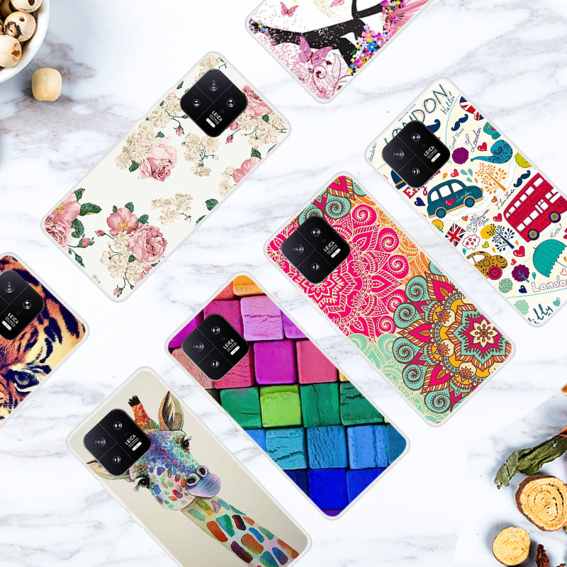 For Xiaomi 13 Pattern Printed TPU Cover Slim Fit Protective Phone Case