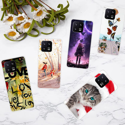 For Xiaomi 13 Pattern Printed TPU Cover Slim Fit Protective Phone Case