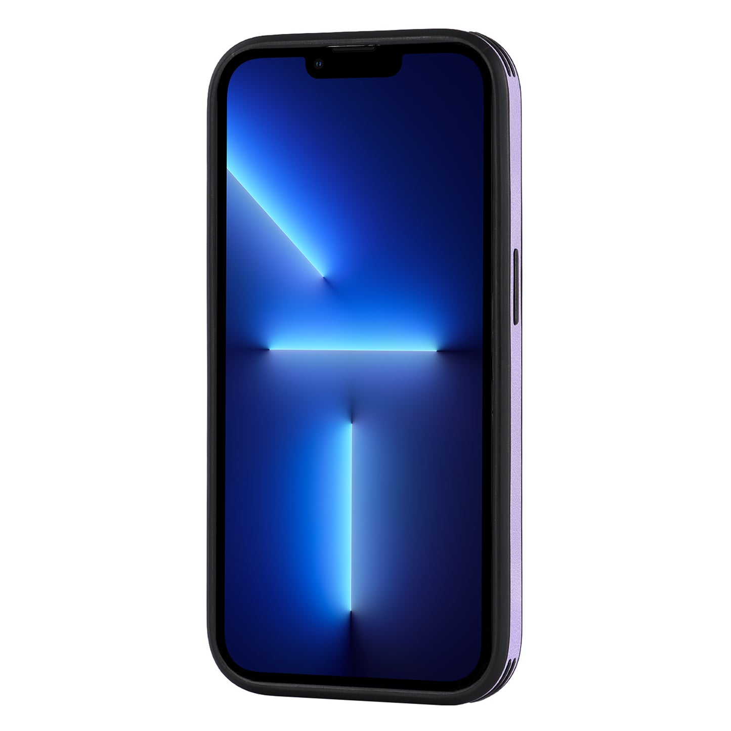 For iPhone 13 Pro PU Leather+PC+TPU Phone Case Anti-Scratch Logo View Magnetic Cover