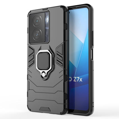 For vivo iQOO Z7x 5G Kickstand Protective Case Soft TPU Hard PC Rugged Shockproof Phone Cover