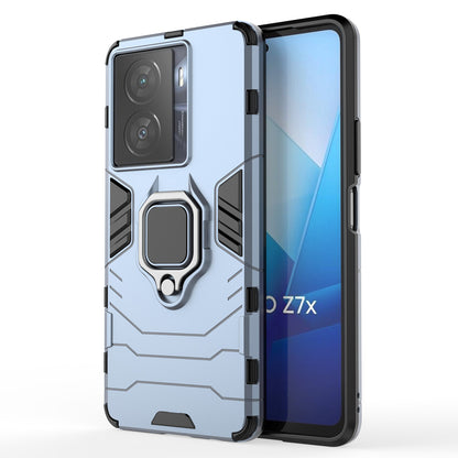 For vivo iQOO Z7x 5G Kickstand Protective Case Soft TPU Hard PC Rugged Shockproof Phone Cover