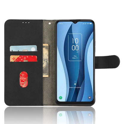 For TCL 40 XE Skin-touch Wallet Case PU Leather Flip Stand Phone Cover