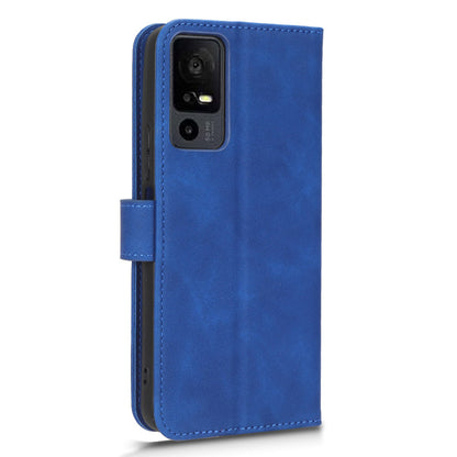 For TCL 40 XE Skin-touch Wallet Case PU Leather Flip Stand Phone Cover