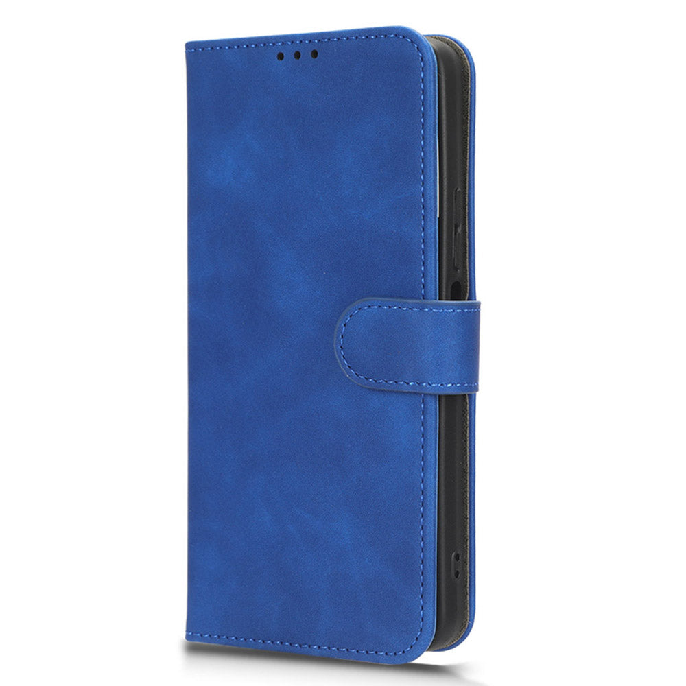 For TCL 40 XE Skin-touch Wallet Case PU Leather Flip Stand Phone Cover