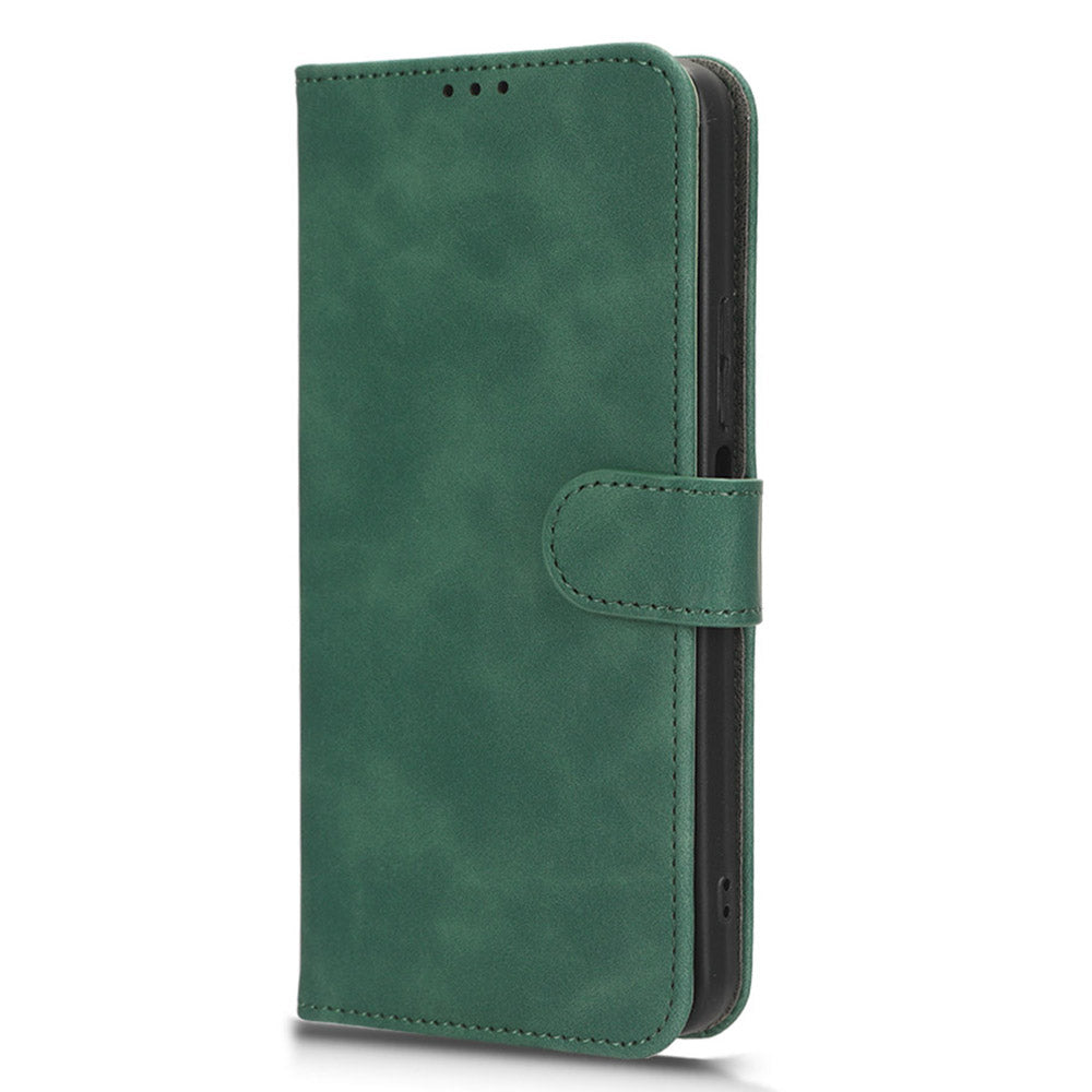 For TCL 40 XE Skin-touch Wallet Case PU Leather Flip Stand Phone Cover