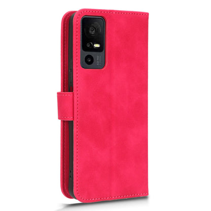 For TCL 40 XE Skin-touch Wallet Case PU Leather Flip Stand Phone Cover