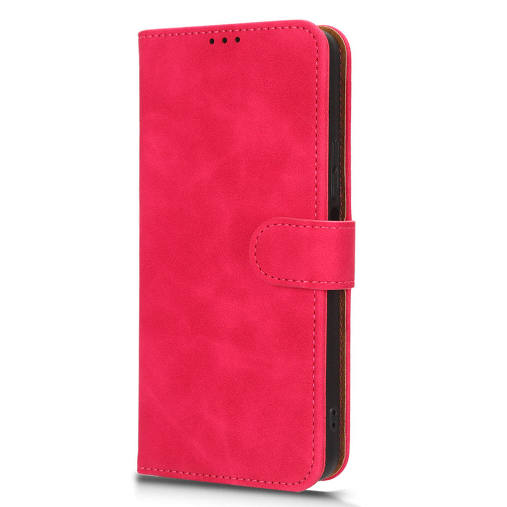 For TCL 40 XE Skin-touch Wallet Case PU Leather Flip Stand Phone Cover