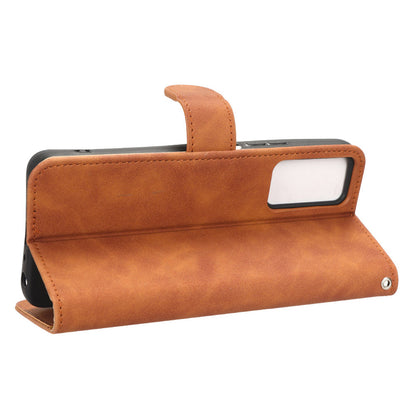 For TCL 40 XE Skin-touch Wallet Case PU Leather Flip Stand Phone Cover