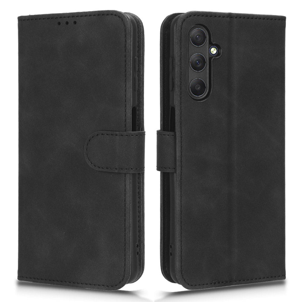 For Samsung Galaxy M54 5G / F54 5G PU Leather Flip Case Skin-touch Wallet Stand Phone Cover