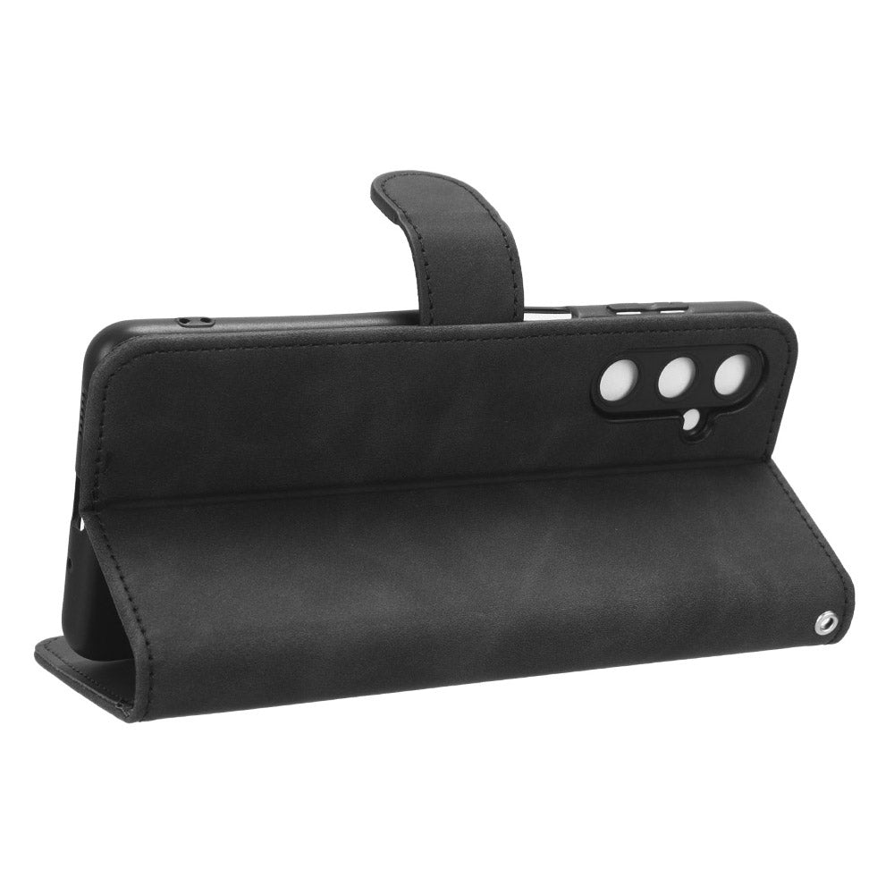 For Samsung Galaxy M54 5G / F54 5G PU Leather Flip Case Skin-touch Wallet Stand Phone Cover