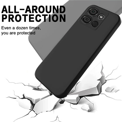 For Itel A60 Liquid Silicone Phone Case Soft Lining Protective Back Cover