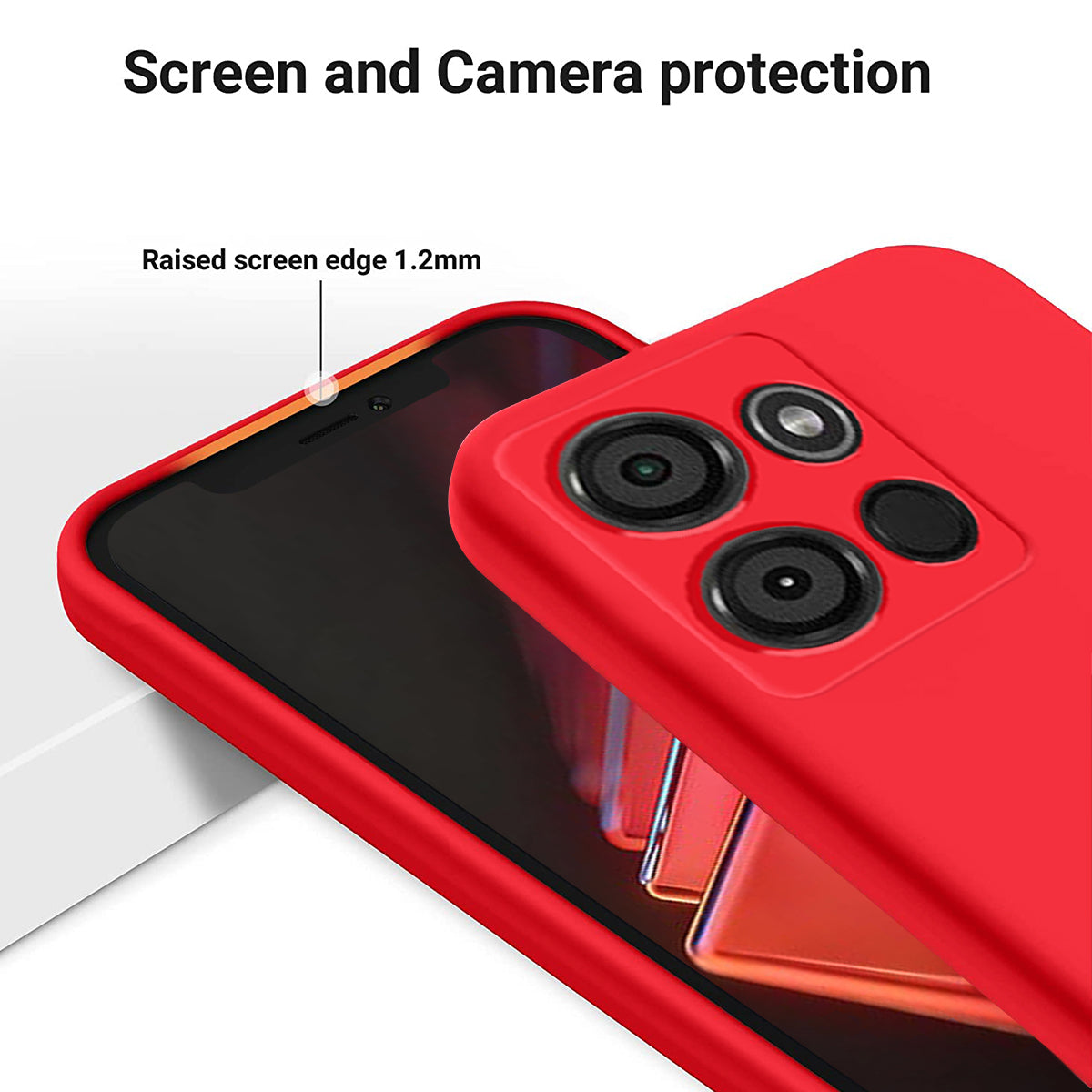 For Itel A60 Liquid Silicone Phone Case Soft Lining Protective Back Cover