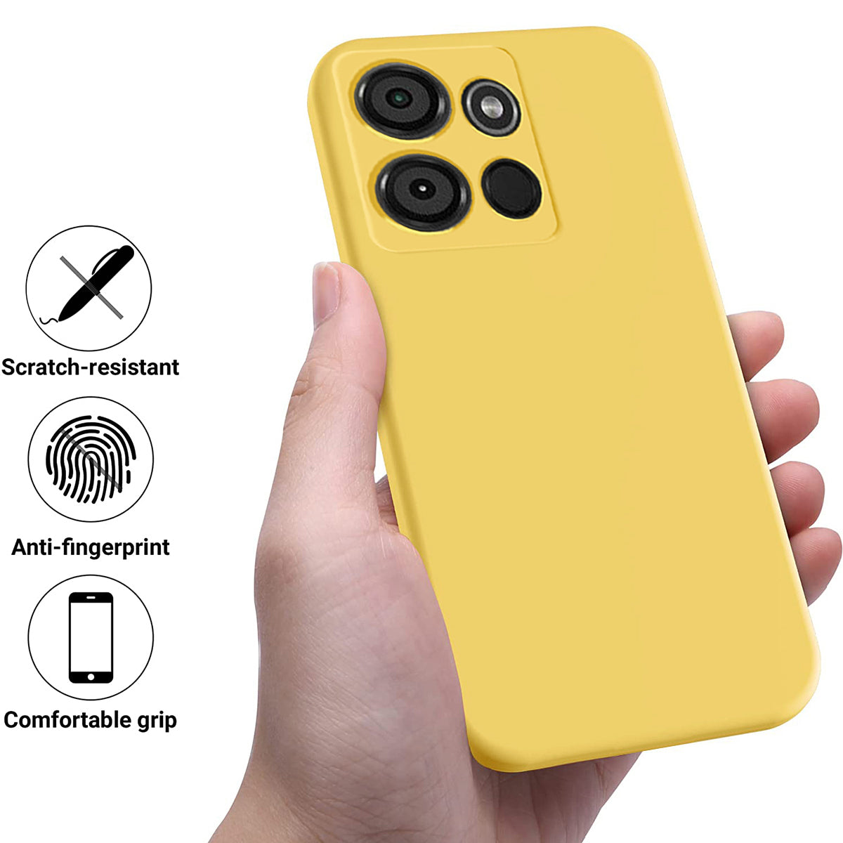 For Itel A60 Liquid Silicone Phone Case Soft Lining Protective Back Cover