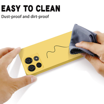 For Itel A60 Liquid Silicone Phone Case Soft Lining Protective Back Cover