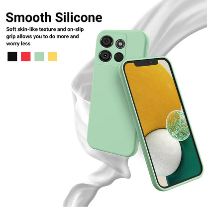 For Itel A60 Liquid Silicone Phone Case Soft Lining Protective Back Cover