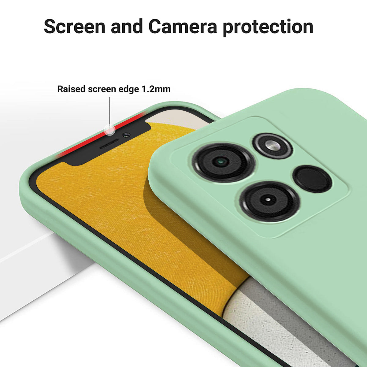 For Itel A60 Liquid Silicone Phone Case Soft Lining Protective Back Cover