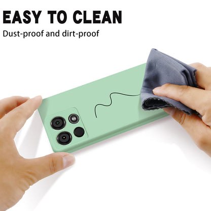 For Itel A60 Liquid Silicone Phone Case Soft Lining Protective Back Cover