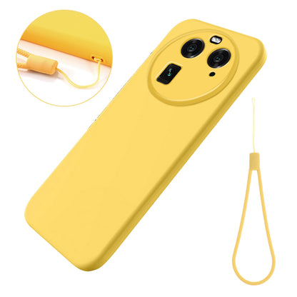 For Oppo Find X6 Liquid Silicone Anti-drop Phone Case Soft Lining Anti-scratch Cover