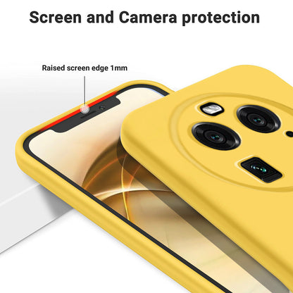 For Oppo Find X6 Liquid Silicone Anti-drop Phone Case Soft Lining Anti-scratch Cover