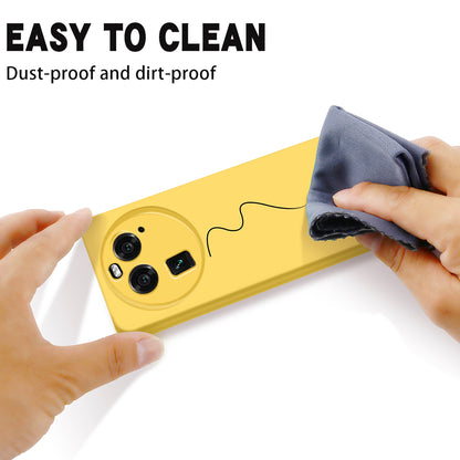 For Oppo Find X6 Liquid Silicone Anti-drop Phone Case Soft Lining Anti-scratch Cover