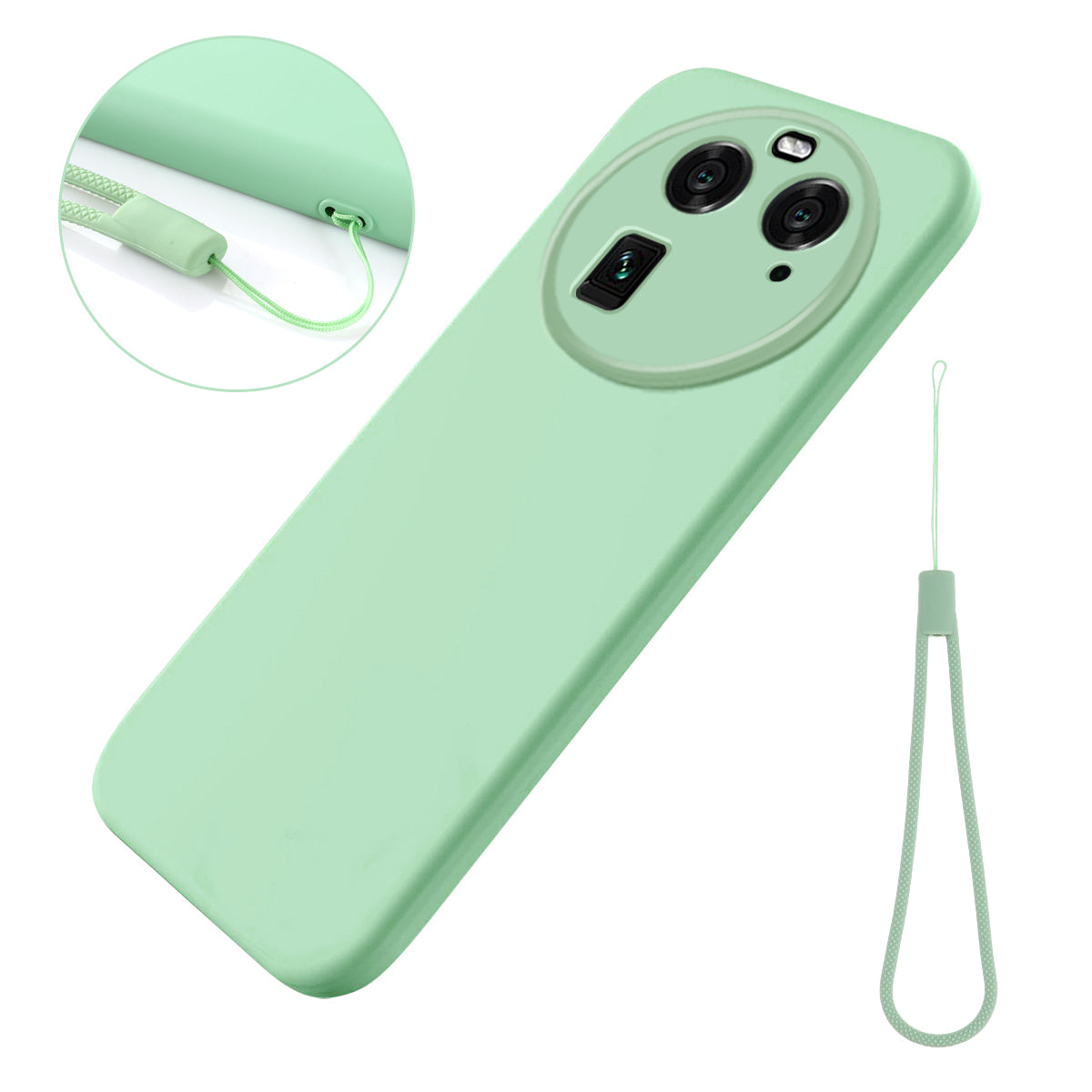 For Oppo Find X6 Liquid Silicone Anti-drop Phone Case Soft Lining Anti-scratch Cover