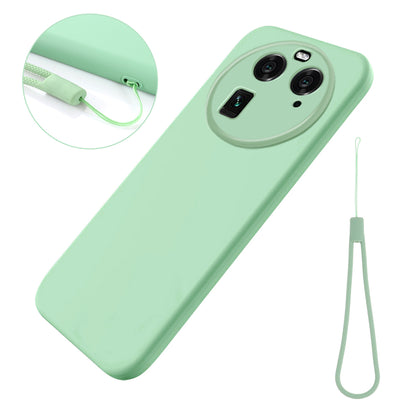 For Oppo Find X6 Liquid Silicone Anti-drop Phone Case Soft Lining Anti-scratch Cover