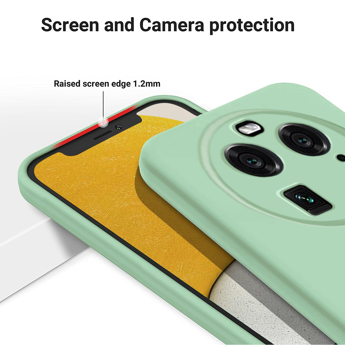 For Oppo Find X6 Liquid Silicone Anti-drop Phone Case Soft Lining Anti-scratch Cover