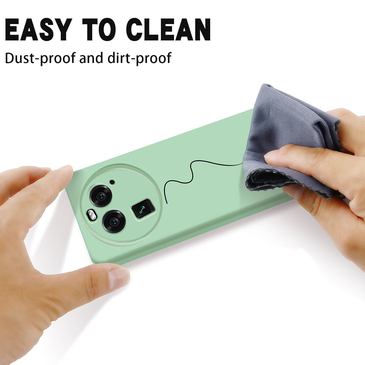 For Oppo Find X6 Liquid Silicone Anti-drop Phone Case Soft Lining Anti-scratch Cover