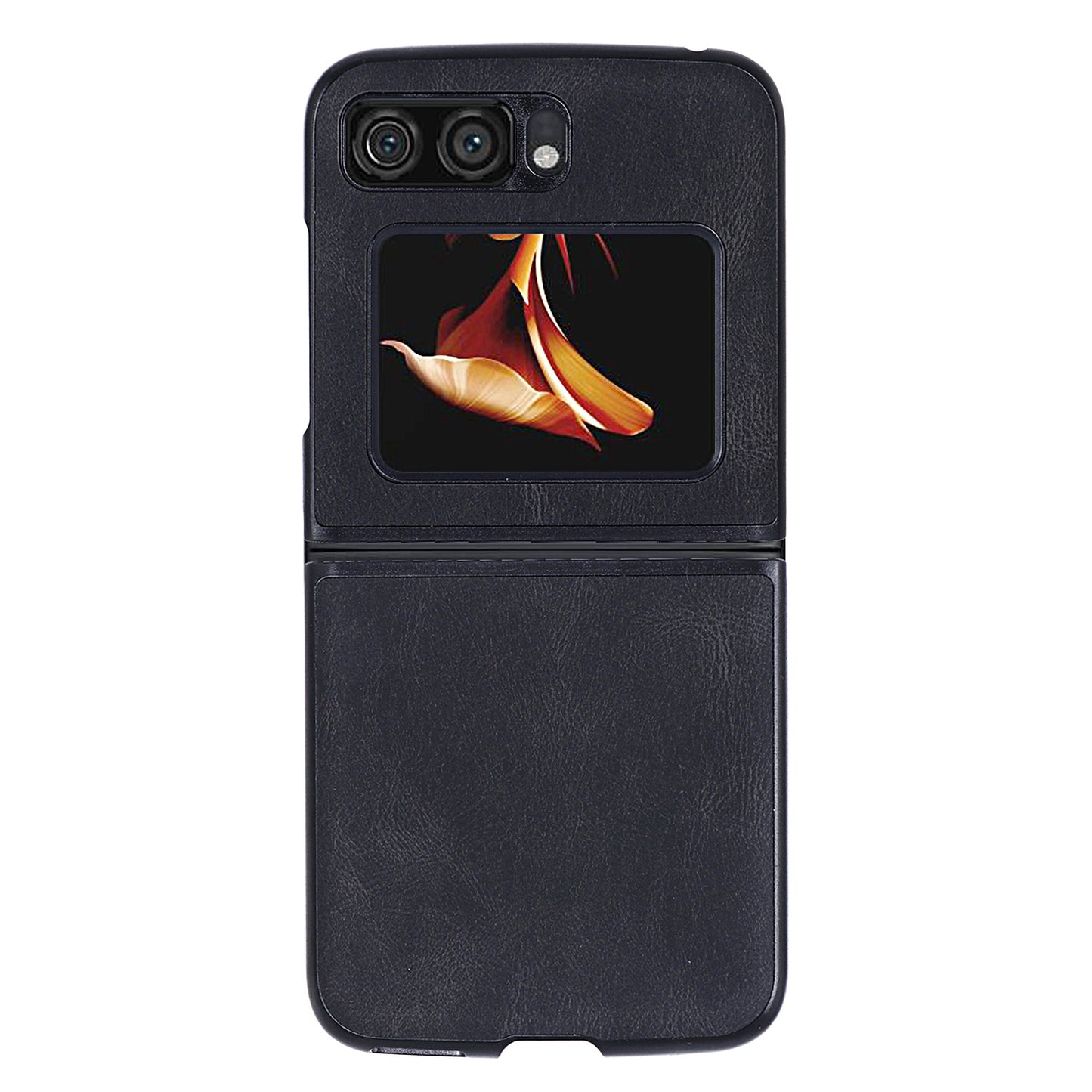 For Motorola Razr 2022 5G Folding Phone Case Leather Coated Hard PC Shockproof Cover