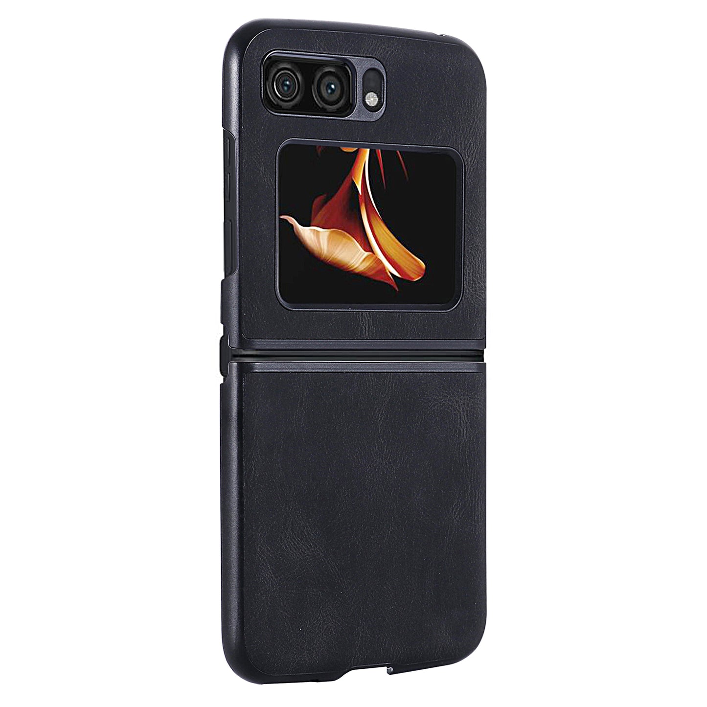 For Motorola Razr 2022 5G Folding Phone Case Leather Coated Hard PC Shockproof Cover