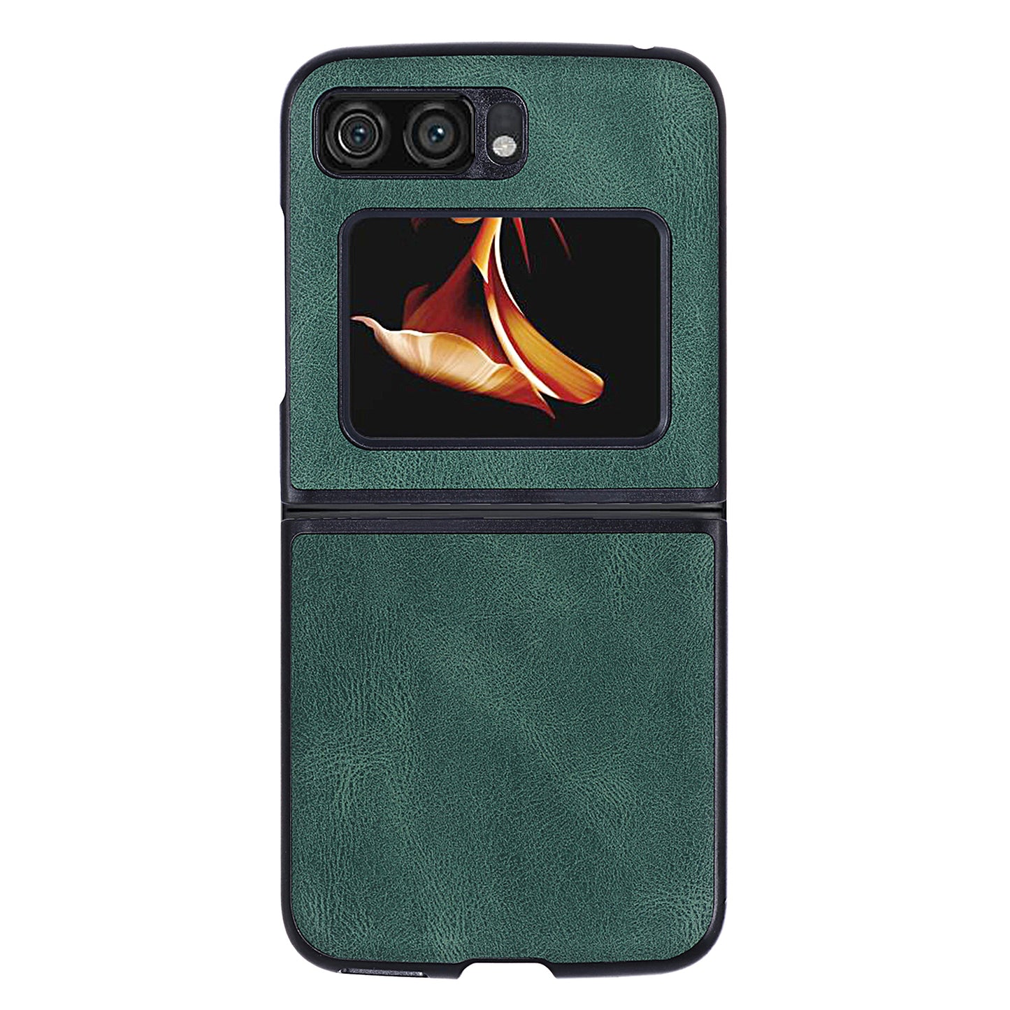 For Motorola Razr 2022 5G Folding Phone Case Leather Coated Hard PC Shockproof Cover