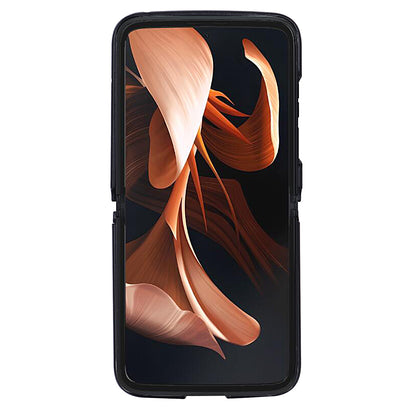 For Motorola Razr 2022 5G Folding Phone Case Leather Coated Hard PC Shockproof Cover