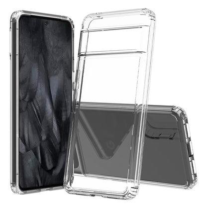 For Google Pixel 8 Pro Phone Case Clear Acrylic Back Soft TPU Frame Hybrid Phone Cover